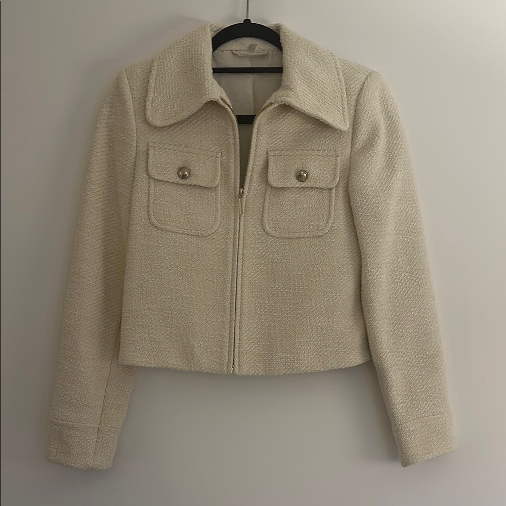 & Other Stories Cropped Tweed Jacket
